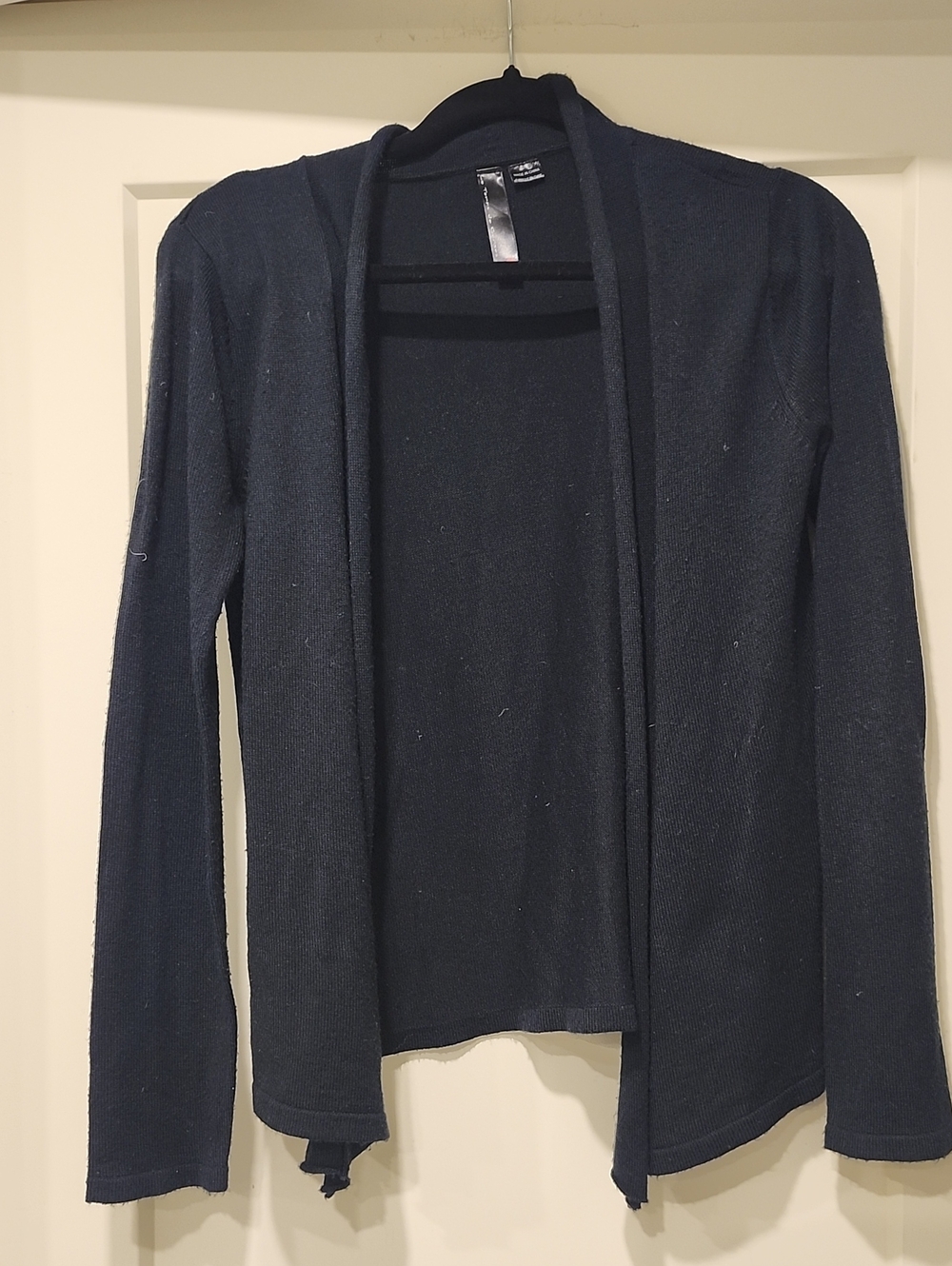 Open-Front Women's Cardigan Sweater - Navy